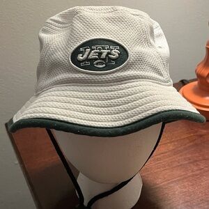 New York Jets New Era NFL Green & White Football Bucket Hat Cap Child Youth Size